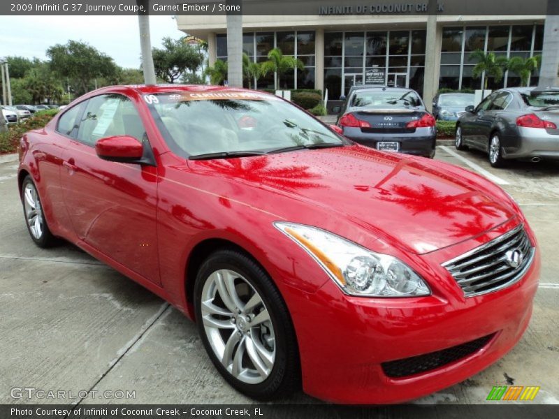 Garnet Ember / Stone 2009 Infiniti G 37 Journey Coupe
