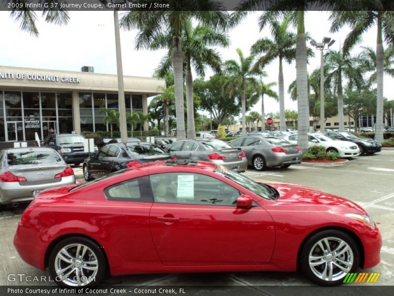 Garnet Ember / Stone 2009 Infiniti G 37 Journey Coupe