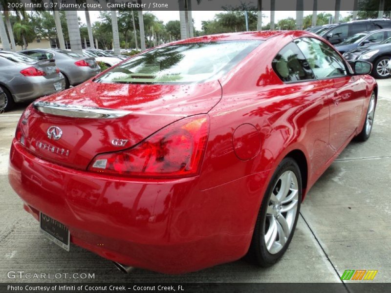 Garnet Ember / Stone 2009 Infiniti G 37 Journey Coupe