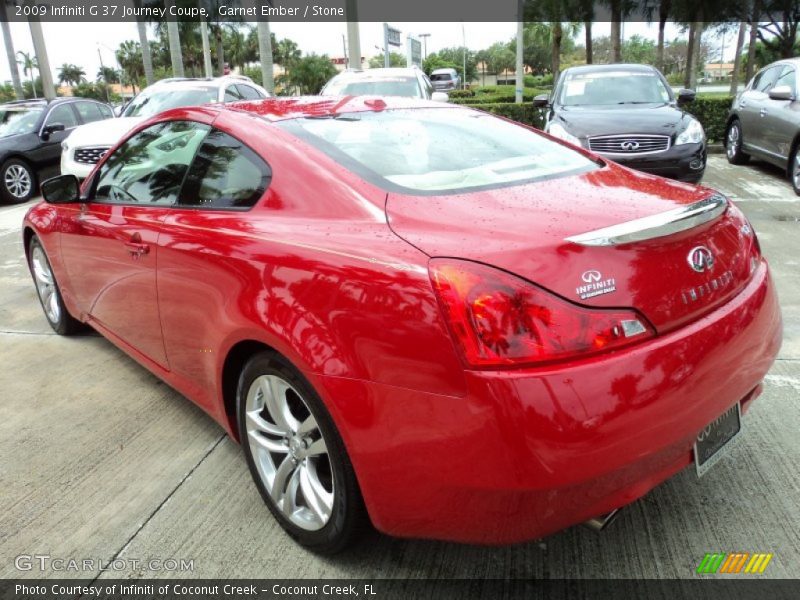 Garnet Ember / Stone 2009 Infiniti G 37 Journey Coupe
