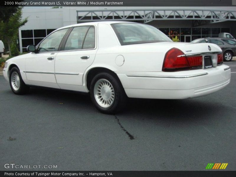 Vibrant White / Medium Parchment 2000 Mercury Grand Marquis LS