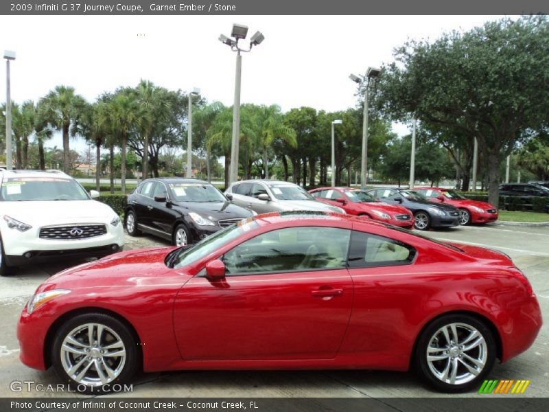Garnet Ember / Stone 2009 Infiniti G 37 Journey Coupe