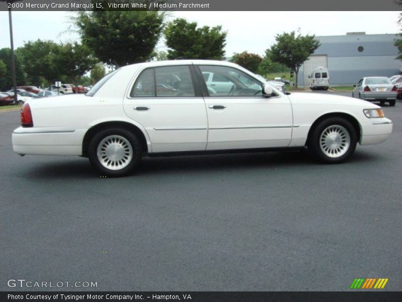 Vibrant White / Medium Parchment 2000 Mercury Grand Marquis LS