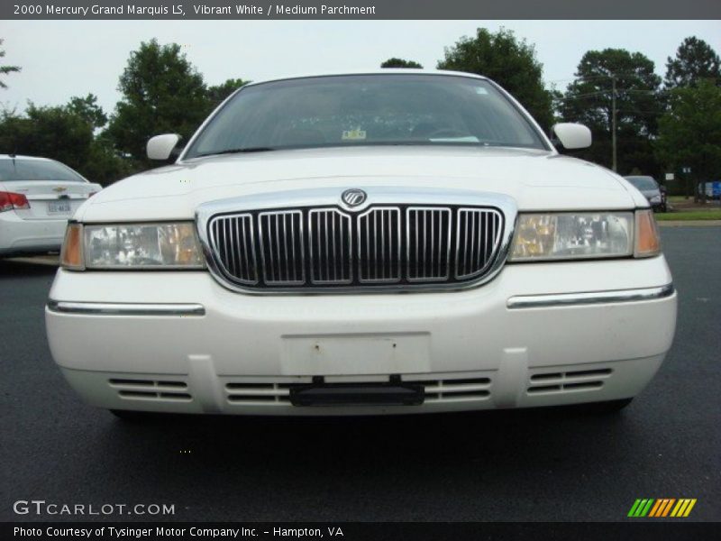 Vibrant White / Medium Parchment 2000 Mercury Grand Marquis LS