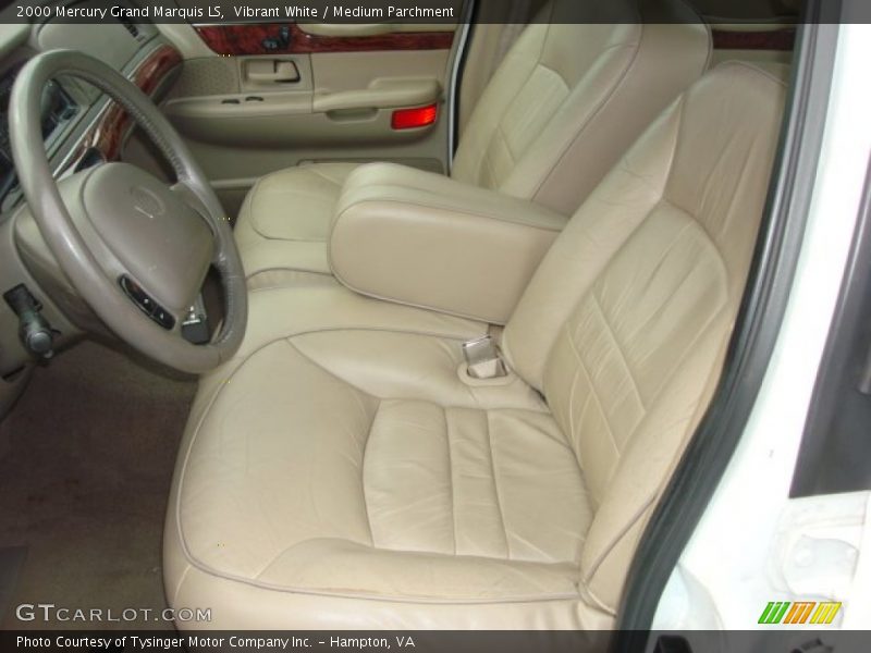 Vibrant White / Medium Parchment 2000 Mercury Grand Marquis LS