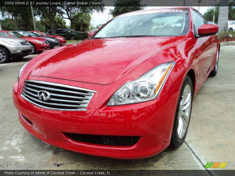 Garnet Ember / Stone 2009 Infiniti G 37 Journey Coupe