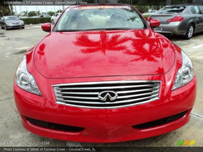 Garnet Ember / Stone 2009 Infiniti G 37 Journey Coupe