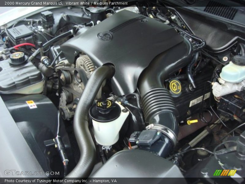 Vibrant White / Medium Parchment 2000 Mercury Grand Marquis LS