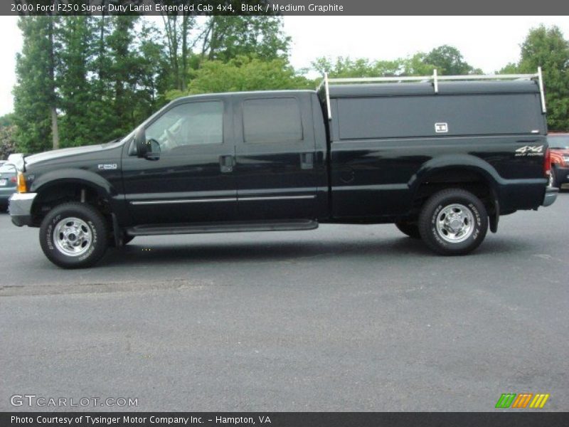 Black / Medium Graphite 2000 Ford F250 Super Duty Lariat Extended Cab 4x4
