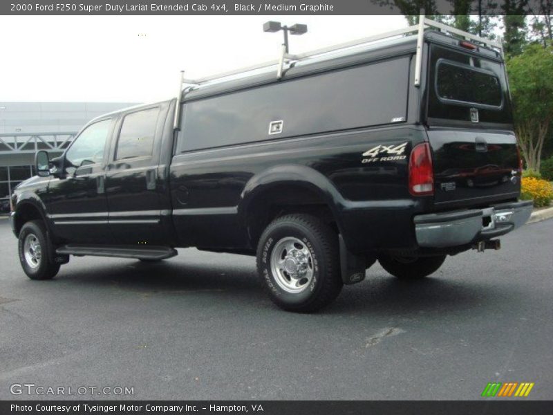 Black / Medium Graphite 2000 Ford F250 Super Duty Lariat Extended Cab 4x4