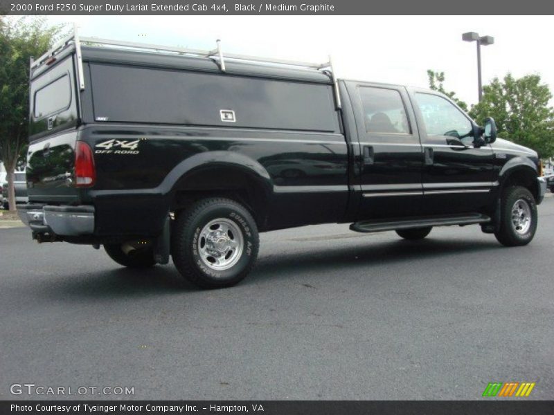 Black / Medium Graphite 2000 Ford F250 Super Duty Lariat Extended Cab 4x4