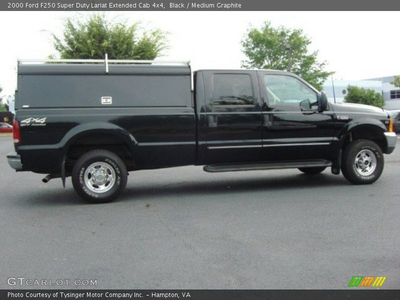Black / Medium Graphite 2000 Ford F250 Super Duty Lariat Extended Cab 4x4
