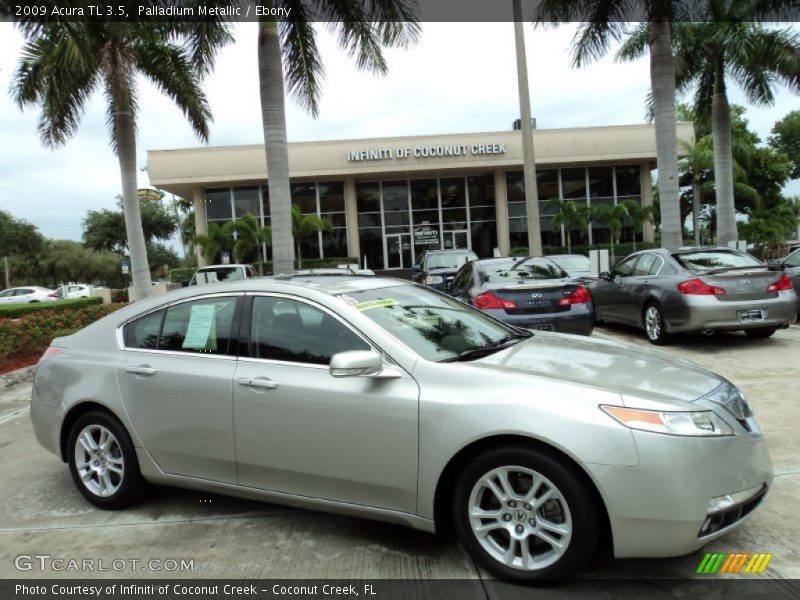 Palladium Metallic / Ebony 2009 Acura TL 3.5