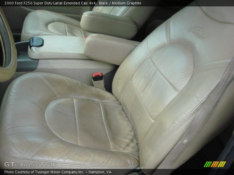 Black / Medium Graphite 2000 Ford F250 Super Duty Lariat Extended Cab 4x4
