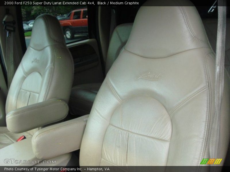 Black / Medium Graphite 2000 Ford F250 Super Duty Lariat Extended Cab 4x4