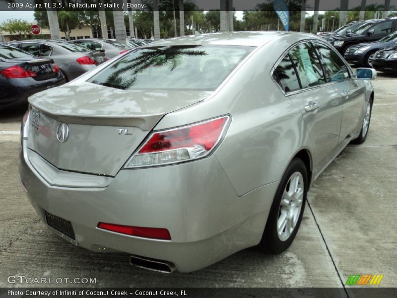 Palladium Metallic / Ebony 2009 Acura TL 3.5