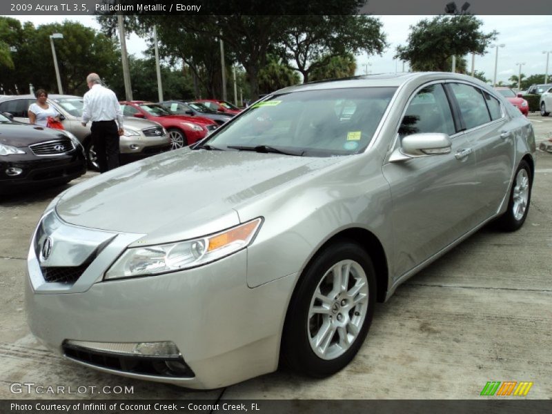 Palladium Metallic / Ebony 2009 Acura TL 3.5