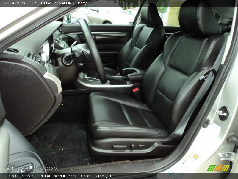 Palladium Metallic / Ebony 2009 Acura TL 3.5