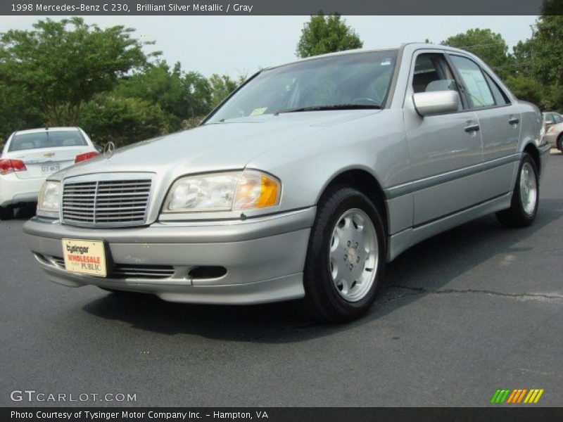 Brilliant Silver Metallic / Gray 1998 Mercedes-Benz C 230