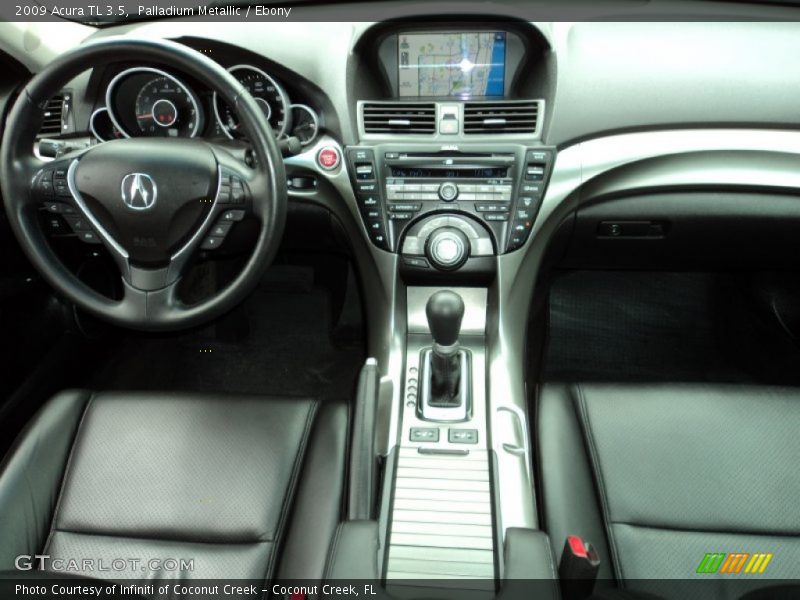 Palladium Metallic / Ebony 2009 Acura TL 3.5