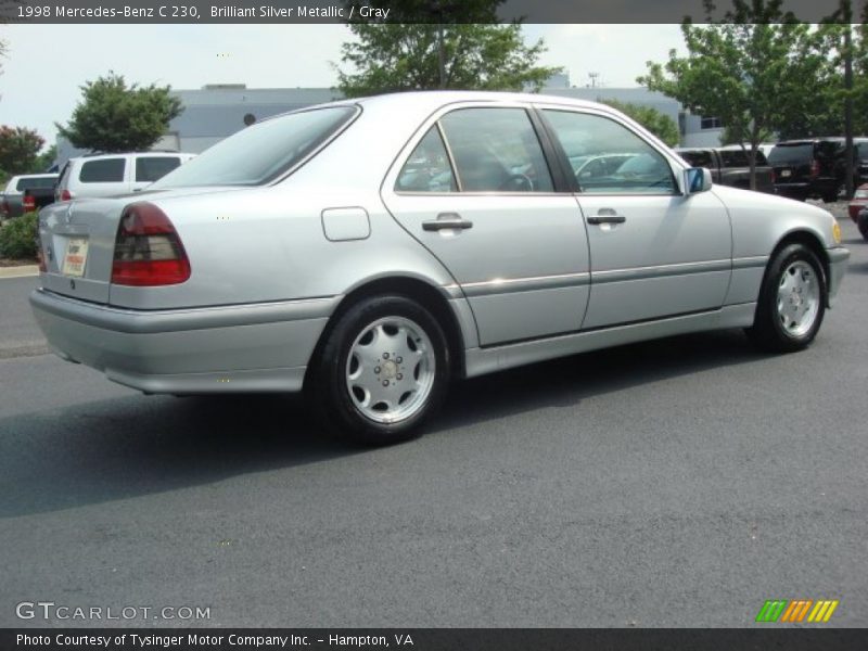 Brilliant Silver Metallic / Gray 1998 Mercedes-Benz C 230