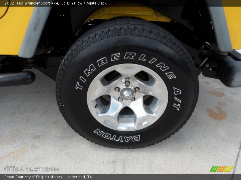 Solar Yellow / Agate Black 2002 Jeep Wrangler Sport 4x4