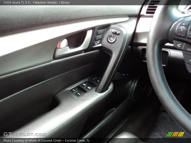 Palladium Metallic / Ebony 2009 Acura TL 3.5