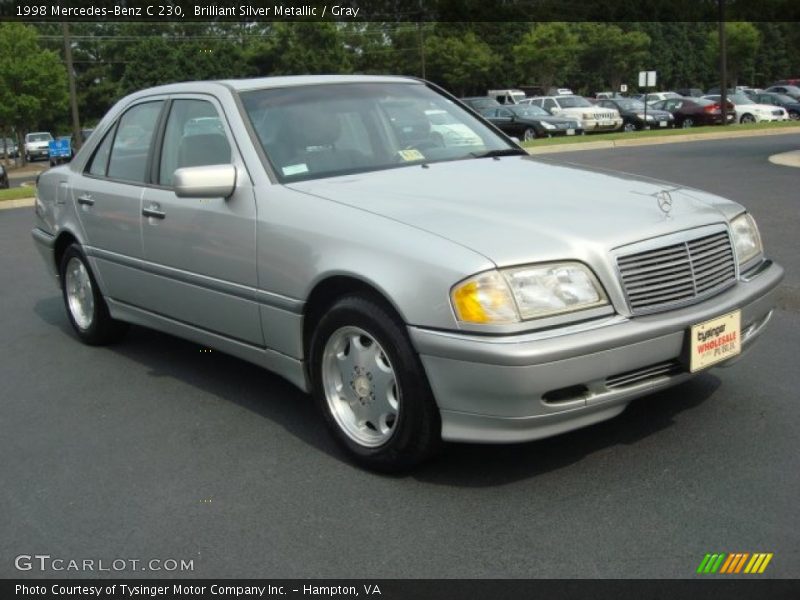 Brilliant Silver Metallic / Gray 1998 Mercedes-Benz C 230