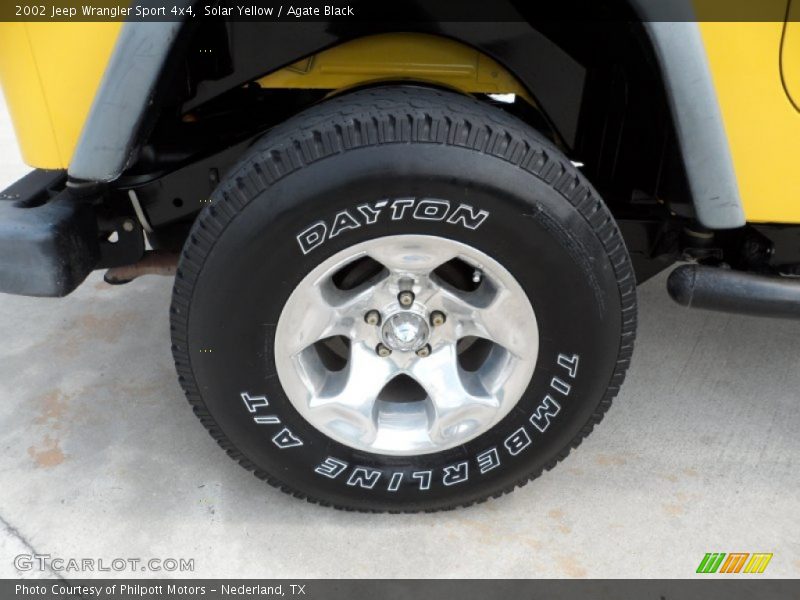 Solar Yellow / Agate Black 2002 Jeep Wrangler Sport 4x4