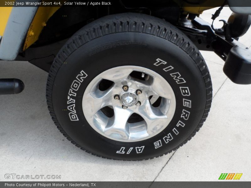 Solar Yellow / Agate Black 2002 Jeep Wrangler Sport 4x4