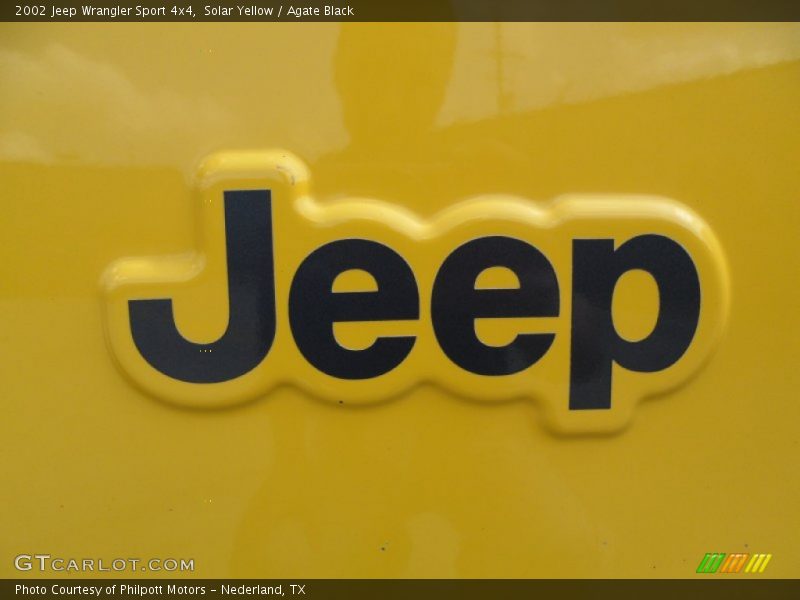 Solar Yellow / Agate Black 2002 Jeep Wrangler Sport 4x4