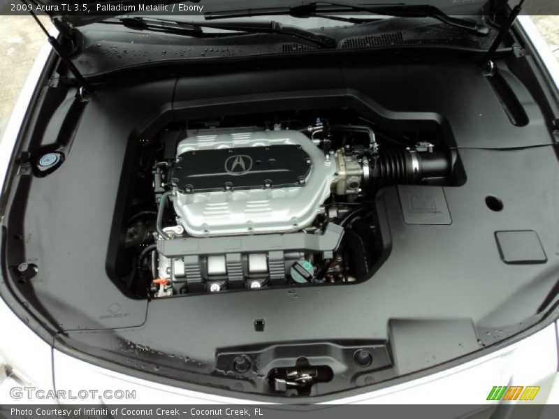 Palladium Metallic / Ebony 2009 Acura TL 3.5
