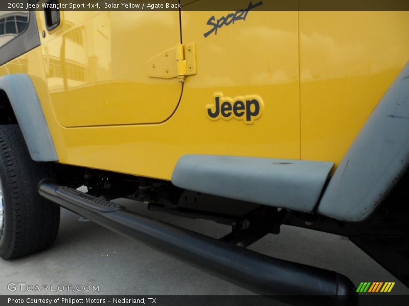 Solar Yellow / Agate Black 2002 Jeep Wrangler Sport 4x4