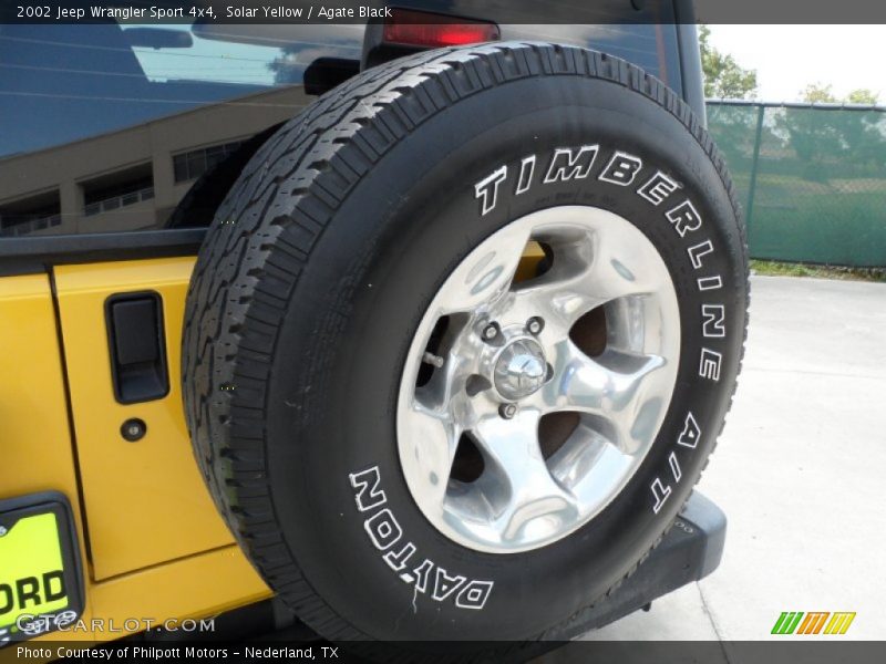 Solar Yellow / Agate Black 2002 Jeep Wrangler Sport 4x4