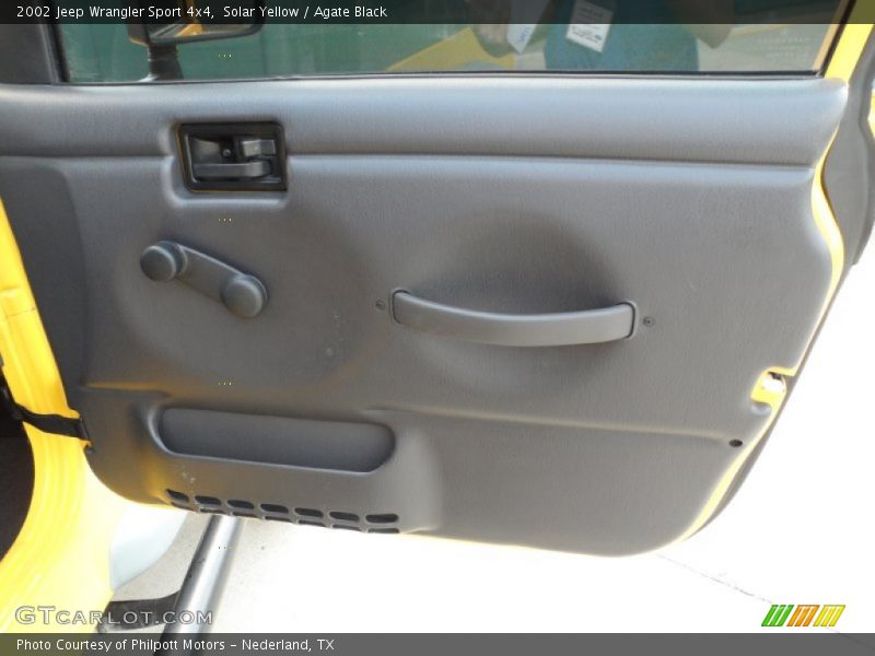 Solar Yellow / Agate Black 2002 Jeep Wrangler Sport 4x4
