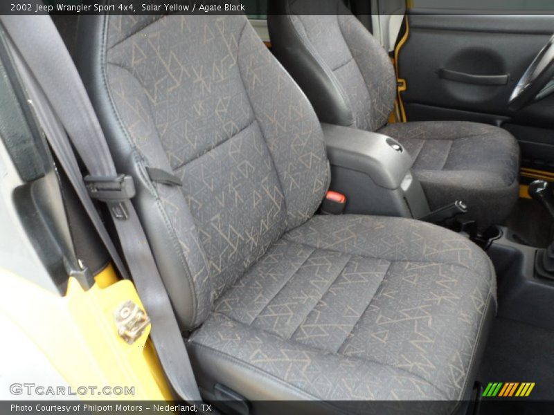 Solar Yellow / Agate Black 2002 Jeep Wrangler Sport 4x4