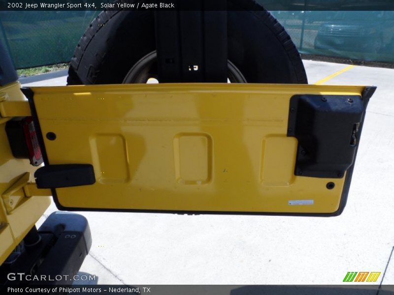 Solar Yellow / Agate Black 2002 Jeep Wrangler Sport 4x4