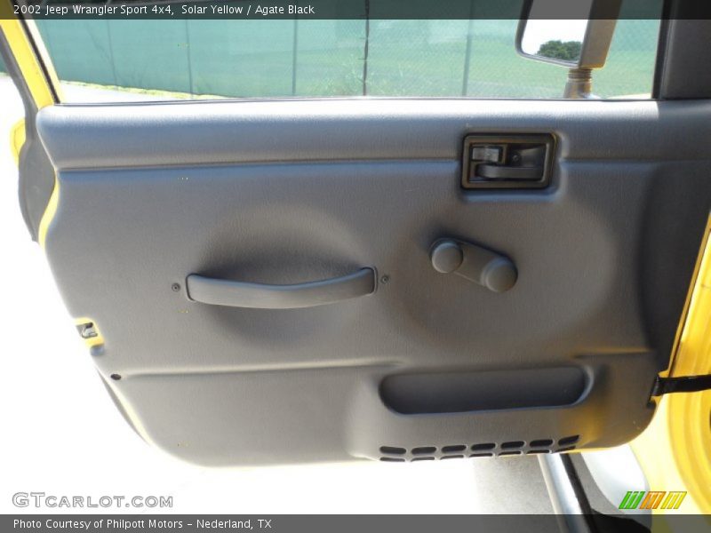 Solar Yellow / Agate Black 2002 Jeep Wrangler Sport 4x4