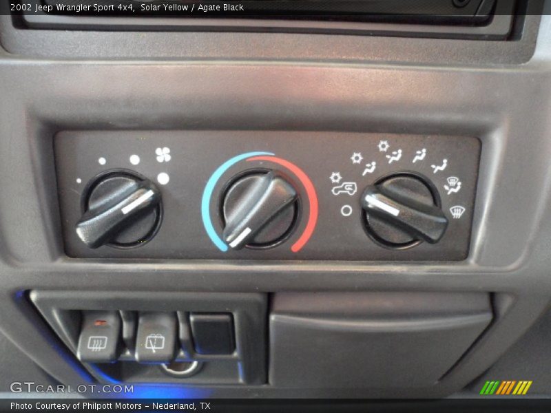 Solar Yellow / Agate Black 2002 Jeep Wrangler Sport 4x4