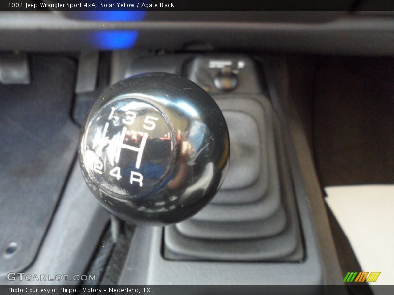 Solar Yellow / Agate Black 2002 Jeep Wrangler Sport 4x4