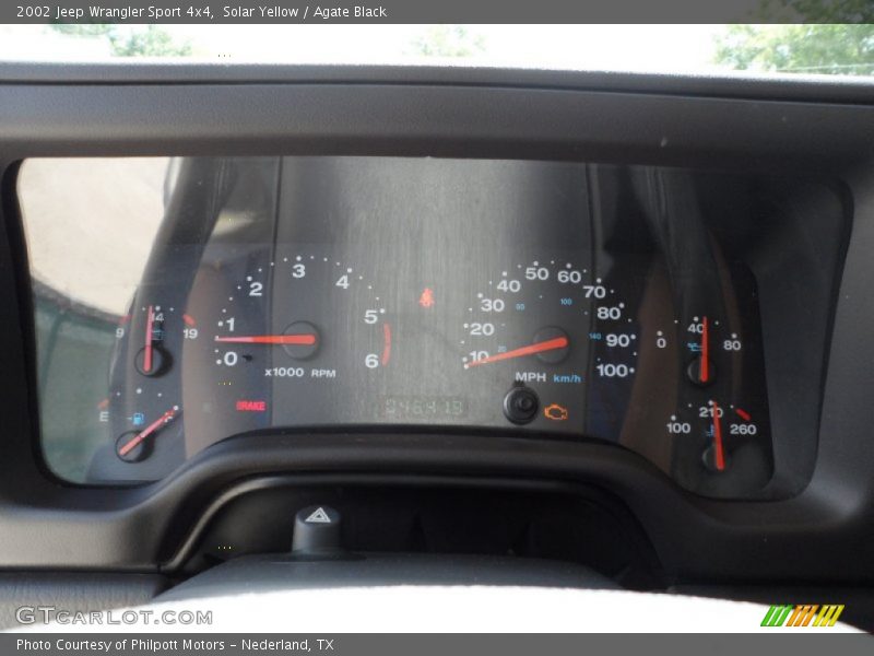 Solar Yellow / Agate Black 2002 Jeep Wrangler Sport 4x4