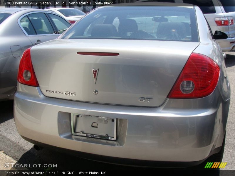 Liquid Silver Metallic / Ebony Black 2008 Pontiac G6 GT Sedan