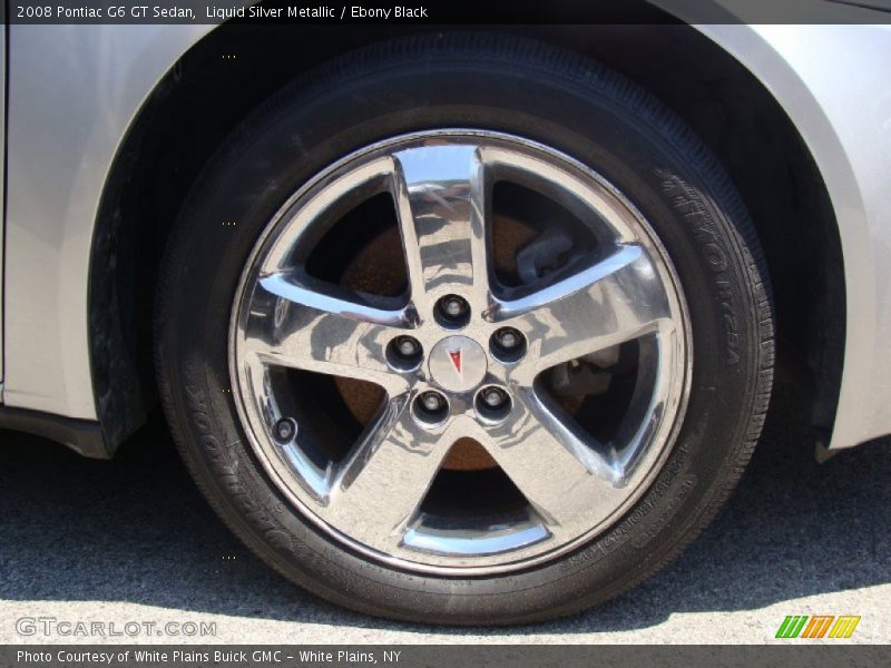 Liquid Silver Metallic / Ebony Black 2008 Pontiac G6 GT Sedan