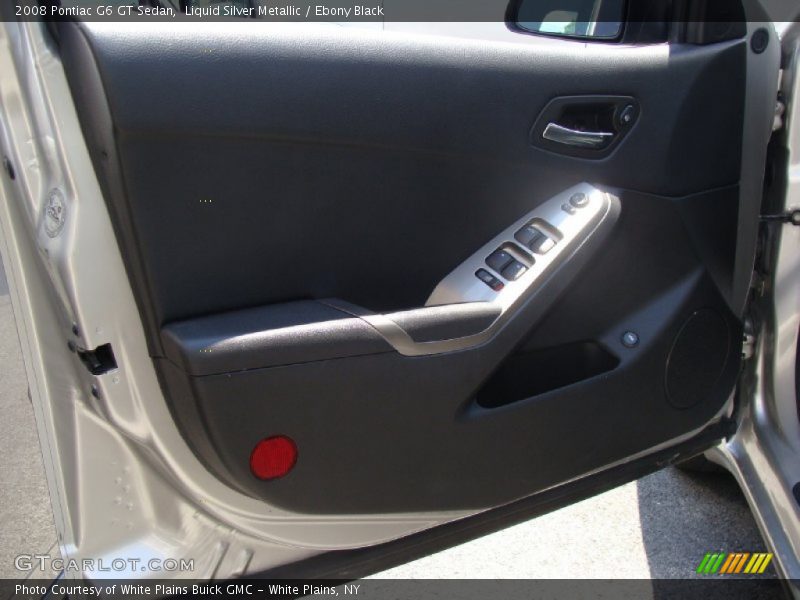 Liquid Silver Metallic / Ebony Black 2008 Pontiac G6 GT Sedan