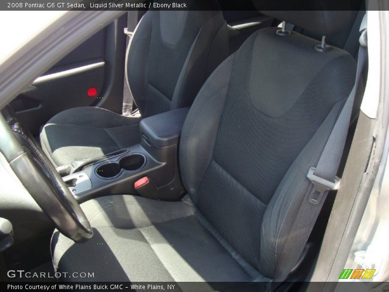 Liquid Silver Metallic / Ebony Black 2008 Pontiac G6 GT Sedan