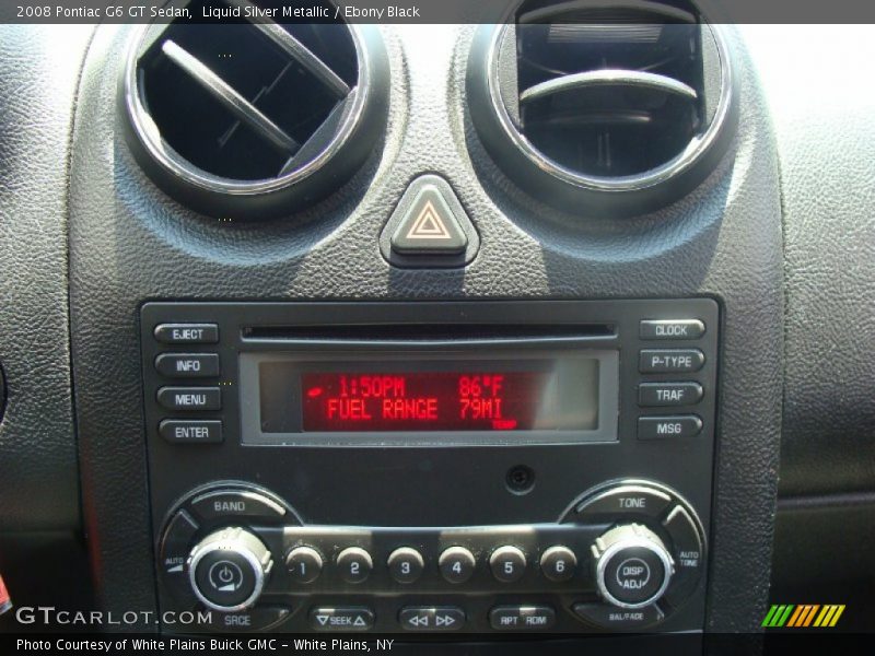 Liquid Silver Metallic / Ebony Black 2008 Pontiac G6 GT Sedan