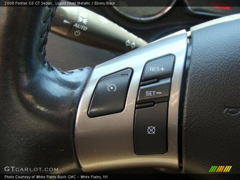 Liquid Silver Metallic / Ebony Black 2008 Pontiac G6 GT Sedan