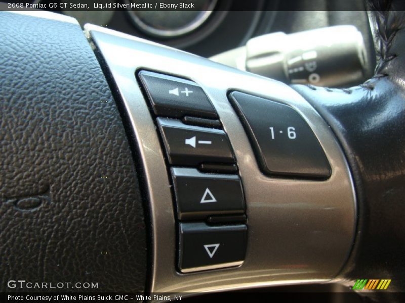 Liquid Silver Metallic / Ebony Black 2008 Pontiac G6 GT Sedan