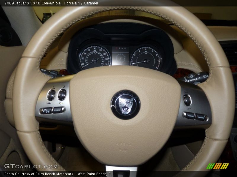 Porcelain / Caramel 2009 Jaguar XK XK8 Convertible