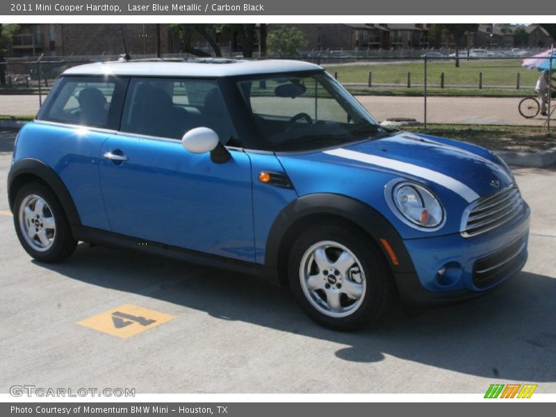 Laser Blue Metallic / Carbon Black 2011 Mini Cooper Hardtop